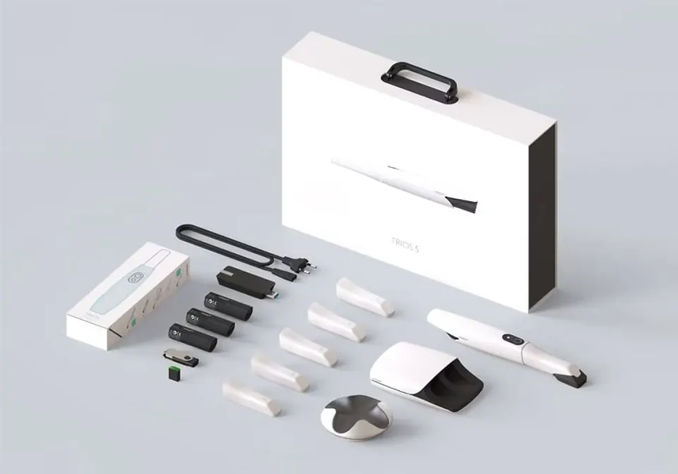 3Shape TRIOS 5 intraoral scanner image for evidence-based review context